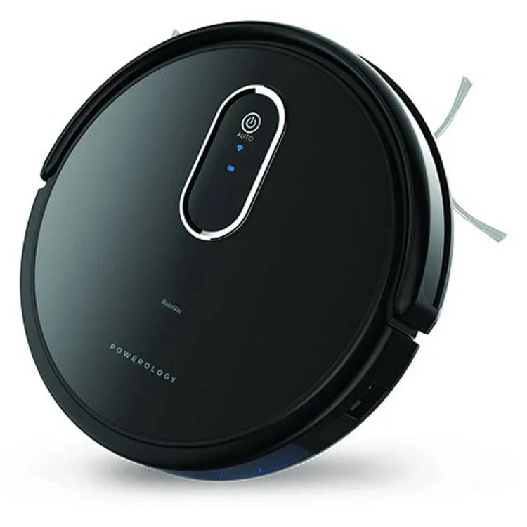 Powerology Smart Robotic Vacuum Cleaner - Black - Tashqila Powerology Smart Robotic Vacuum Cleaner - Black - Tashqila